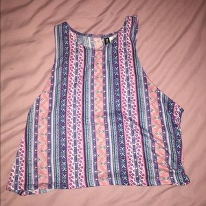Multi coloured crop top